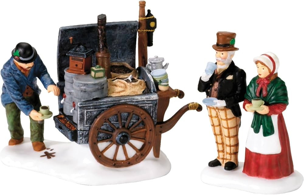 Department 56 Dickens' Village The Coffee Stall Building and Accessory Figurine (Set of 2) , 2.5 ... | Amazon (US)