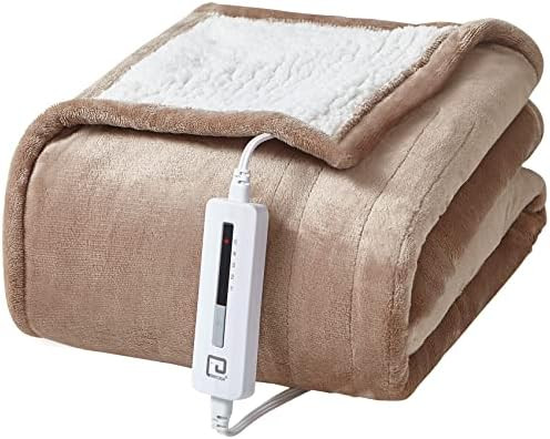 EHEYCIGA Heated Blanket Electric Blanket Throw - Heating Blanket with 5 Heating Levels & 4 Hours ... | Amazon (US)