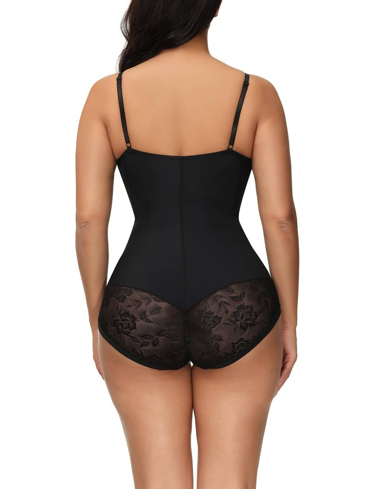 Einfarbiger Shapewear Body mit Bügel | SHEIN