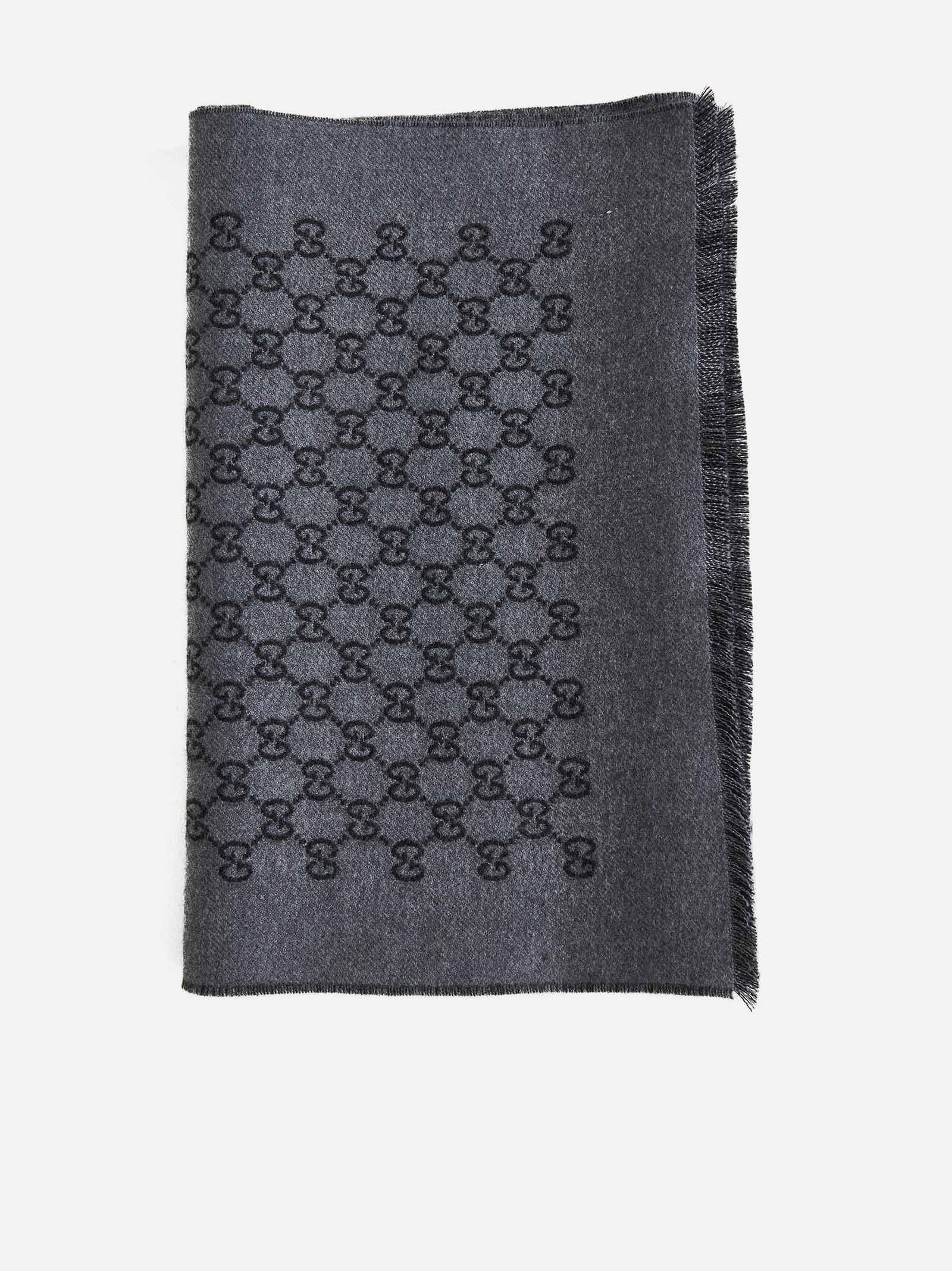 GG jacquard wool scarf | D'ANIELLO BOUTIQUE