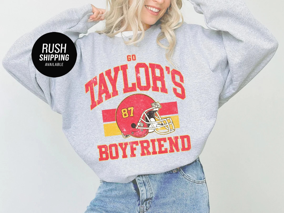Taylor and Travis Sweatshirt, Taylor's Boyfriend Sweatshirt, Kansas City Crewneck, Football Era S... | Etsy (US)