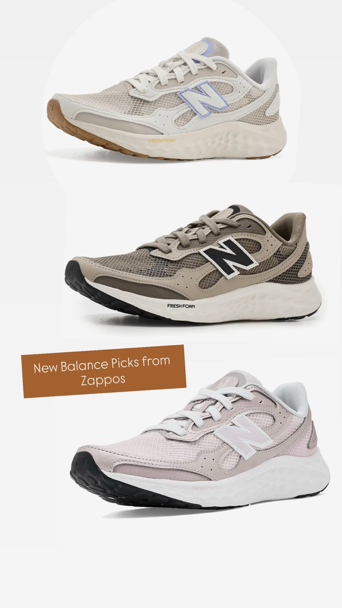 Can’t decide? Get them all!! The most adorable New Balance from Zappos‘s🤎