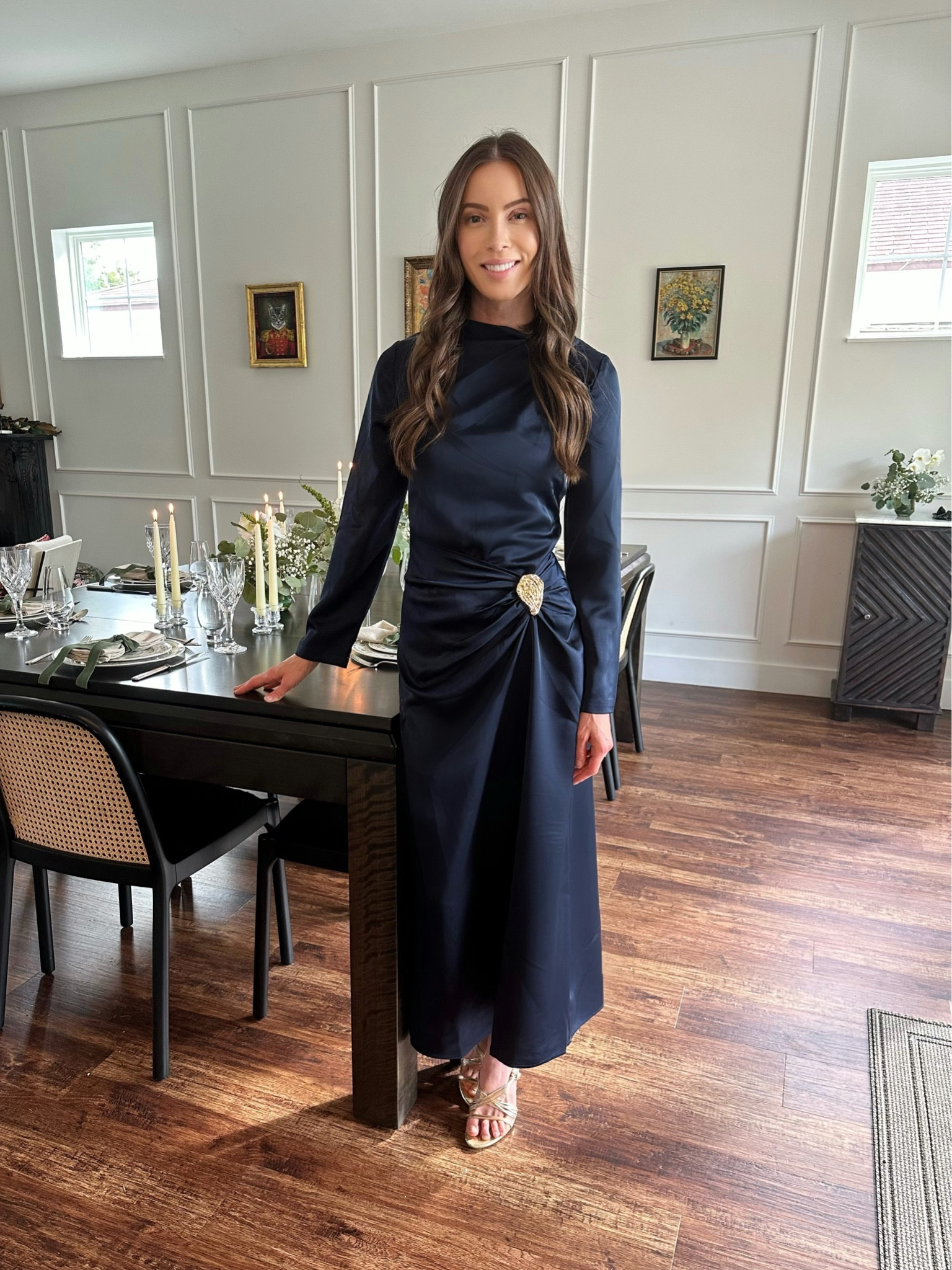 Modest and elegant holiday dress. I’m planning on wearing this to our company Christmas party, a girls night, and to church on Christmas Eve✨

#LTKWedding #LTKSeasonal #LTKHoliday