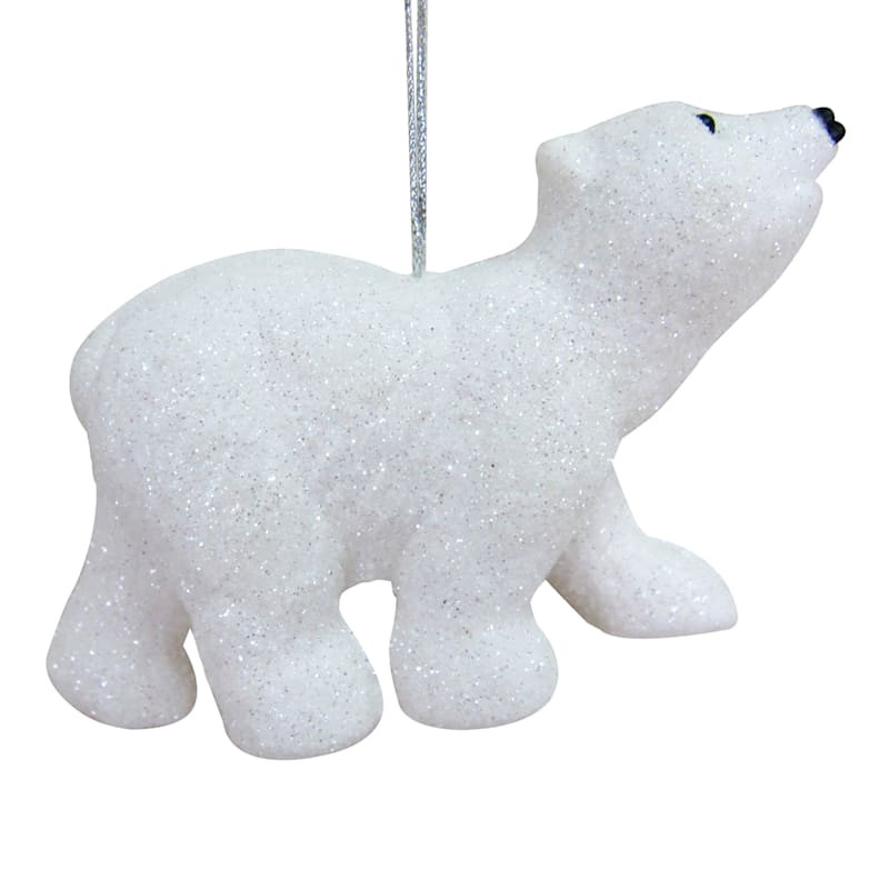 Found & Fable Walking Polar Bear Ornament, 2.4" | At Home