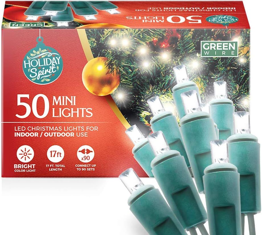 Amazon.com: Christmas String Lights, 50 Premium LED Mini Christmas String Lights, Indoor/ Outdoor... | Amazon (US)
