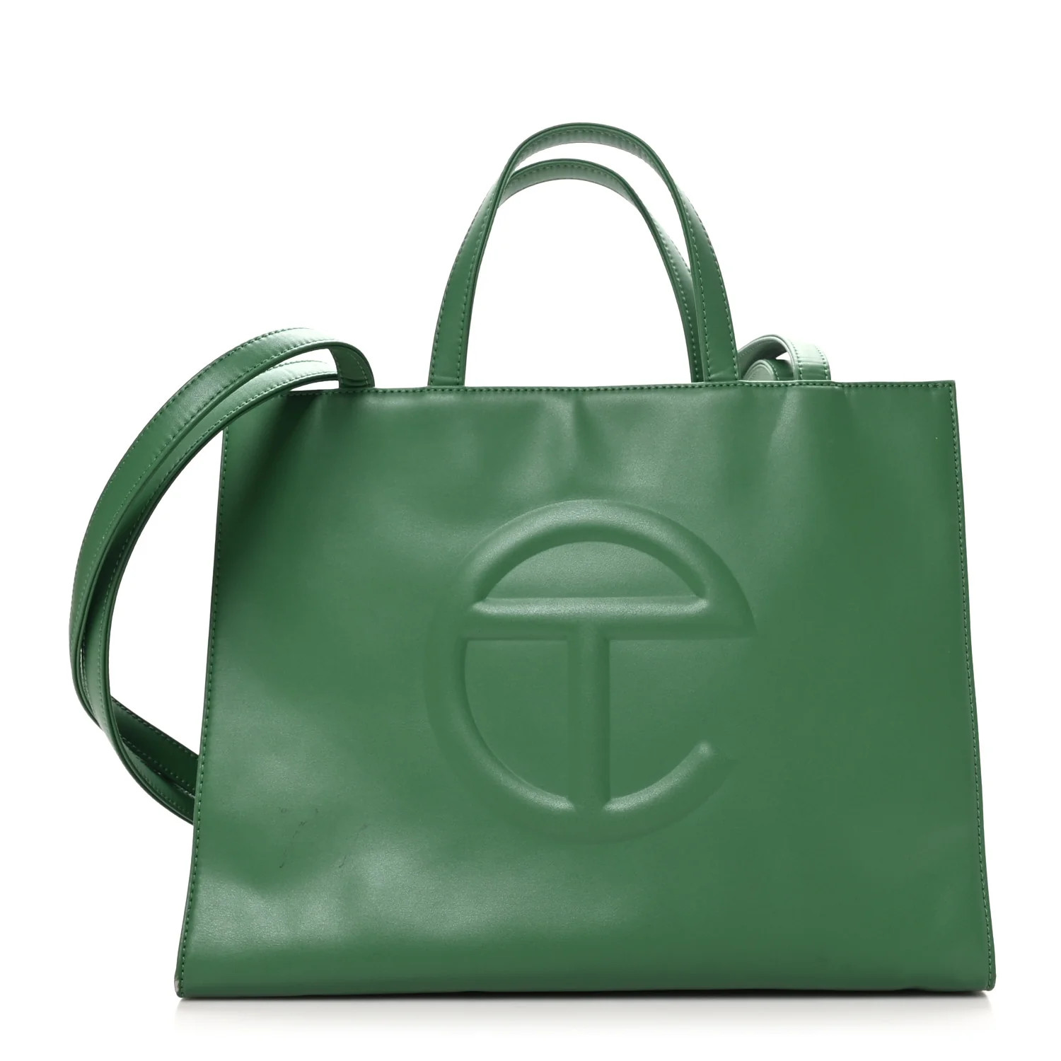 Telfar Vegan Leather Medium Shopping Bag Leaf 1745110 | FASHIONPHILE (US)