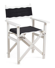 37in Directors Rivie Hardwood Frame Table Chair | Marshalls