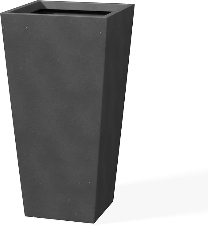 Kante 28" H Concrete Tall Tapered Planter, Large Outdoor Indoor Garden Plant Pot with Drainage Ho... | Amazon (US)