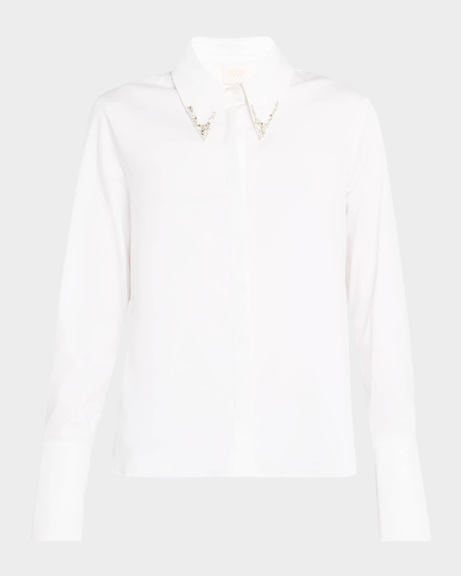 TWP Object of Affection Shirt with Crystal Trim | Neiman Marcus