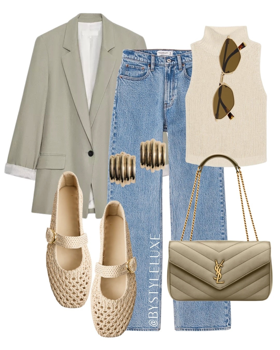 SOFT NEUTRALS - This @Zara sage green linen blazer looks so good with denim and cream tones. Perfect for everyday in spring/summer 

#blazer #jeans #springoutfit

#LTKspring #LTKshoes #LTKjeans