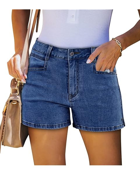 2025 Jean Shorts for Women Casual Stretchy Denim Summer Hot Short | Amazon (US)