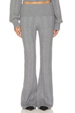 Lovers and Friends x Emily Gemma Bessie Knit Pant in Grey from Revolve.com | Revolve Clothing (Global)