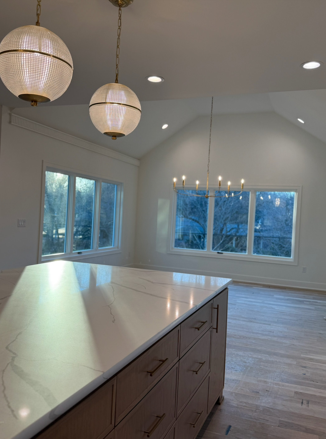 Luxury custom new build - pendant lights and dining room gold chandelier. Also linking hardware!  

 #LTKHome