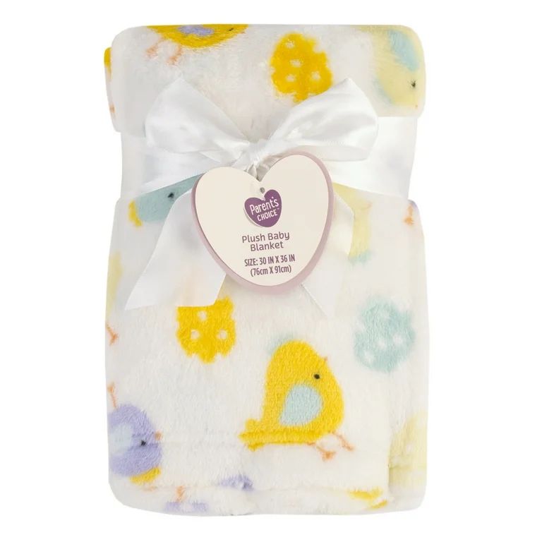 Parent's Choice Ivory Chick Plush Blanket 30" x 36" | Walmart (US)