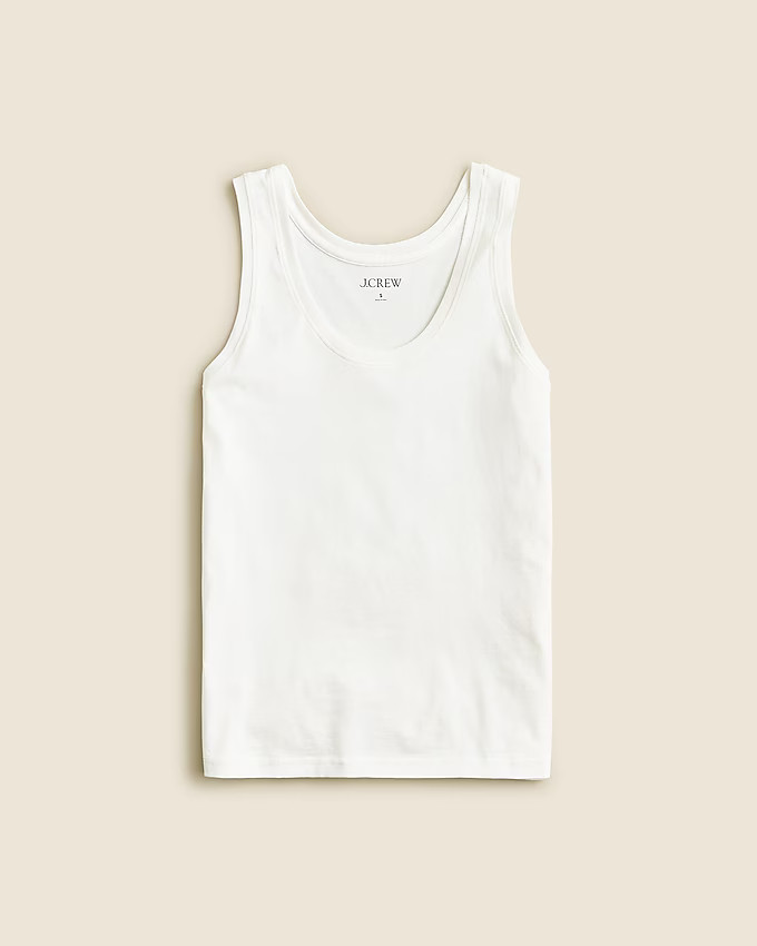 Pima cotton scoopneck tank top | J. Crew US