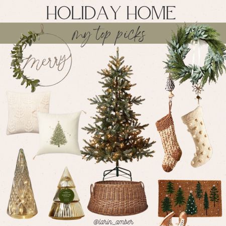 Holiday home decor / stockings / wreath / target finds / Anthropologie / fake tree / tree stand / throw pillows 



#LTKhome #LTKSeasonal #LTKHoliday