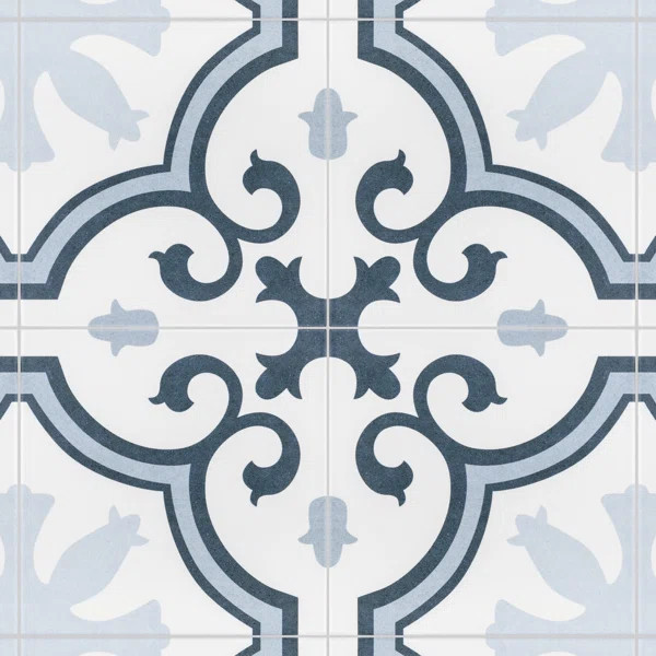 Lacour 10" x 10" Porcelain Patterned Wall & Floor Tile | Wayfair North America