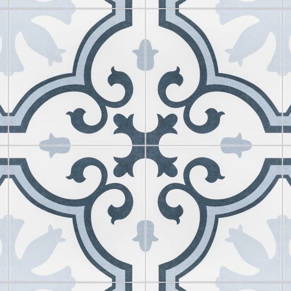 Lacour 10" x 10" Porcelain Patterned Wall & Floor Tile | Wayfair North America
