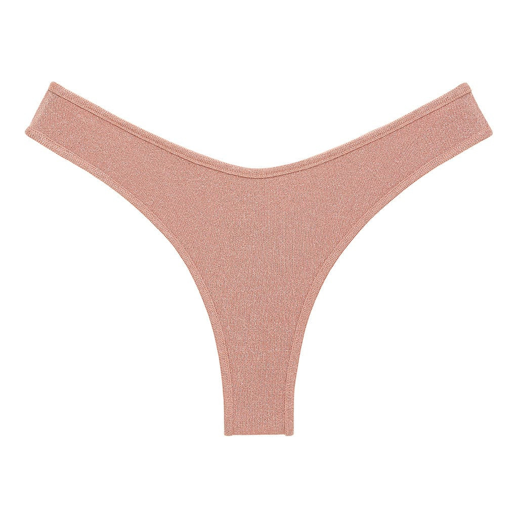 Prima Pink Sparkle Lulu Bikini Bottom | Montce