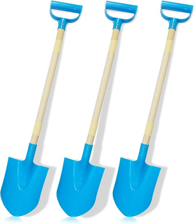Kids Beach Shovels for Digging Sand, Beach Toys Gifts for Kids 3-10, 31" Long Plastic Shovel Spad... | Amazon (US)