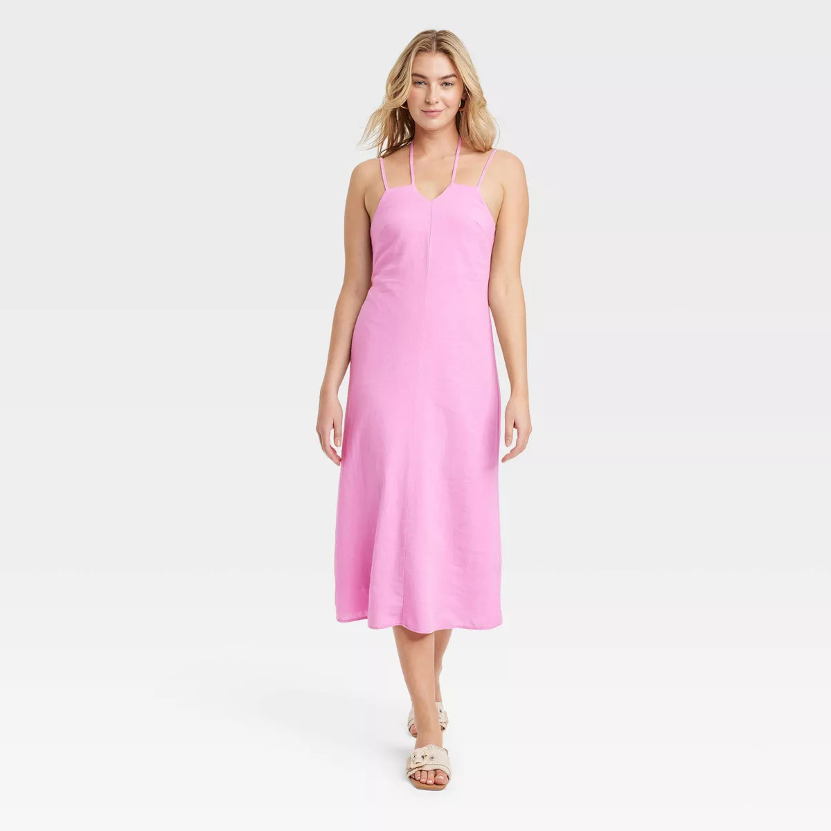 Women's Linen Midi Sundress - Universal Thread™ | Target