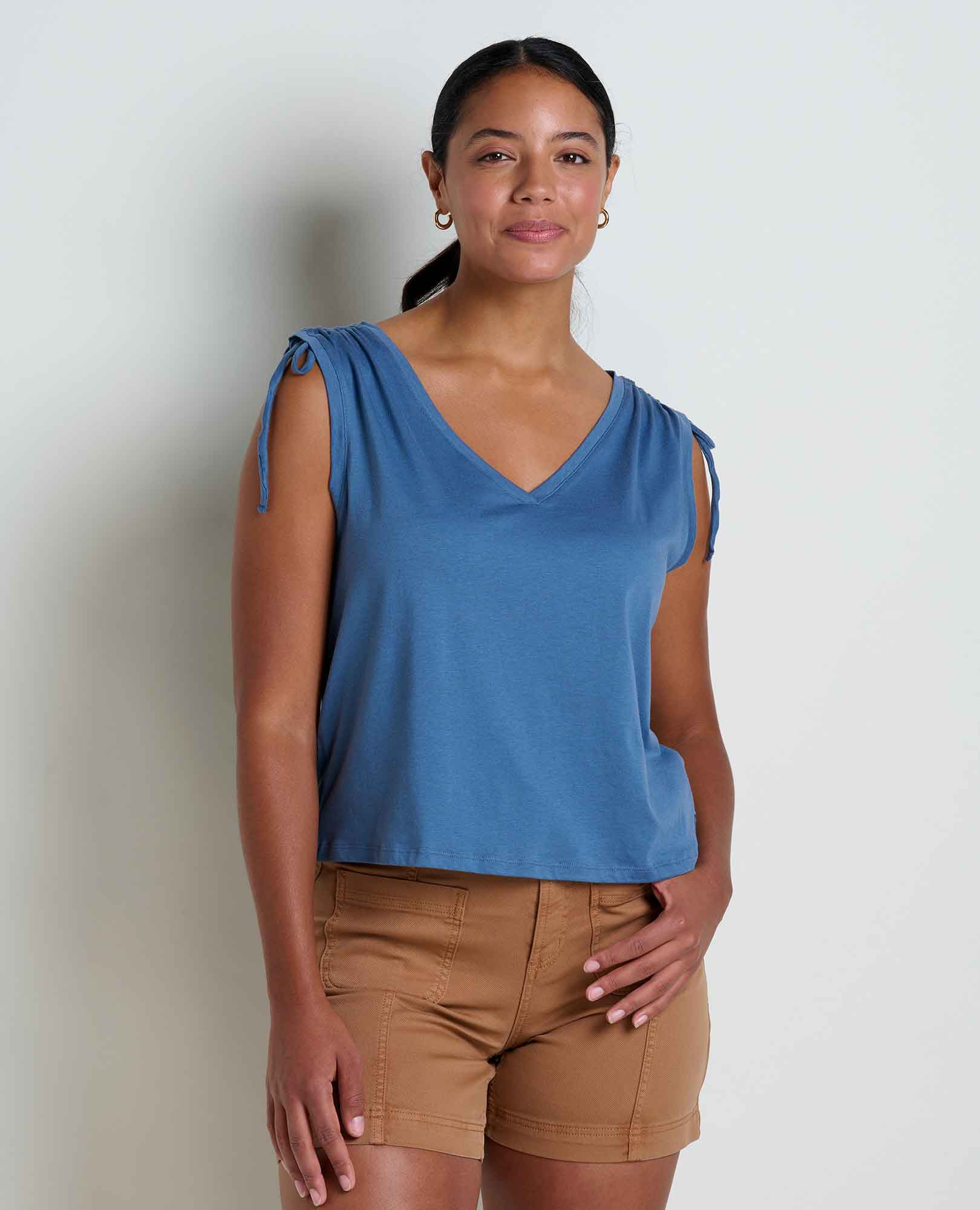 Anza Cinch V-Neck Tank Top | Organic Cotton | Toad&Co | Toad&Co