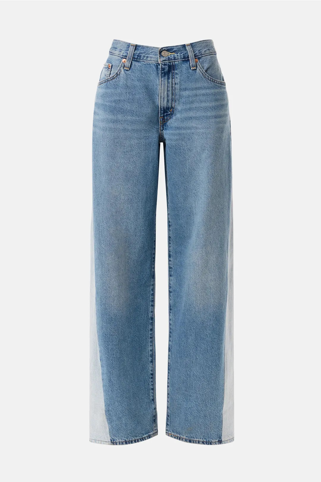 Baggy Dad Pieced Jeans | Rent the Runway