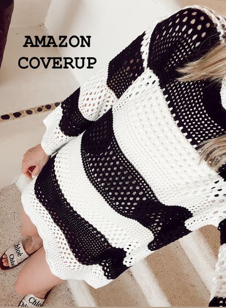 Amazon crochet striped coverup under $40 / size smalll

#LTKfindsunder50 #LTKstyletip #LTKswim