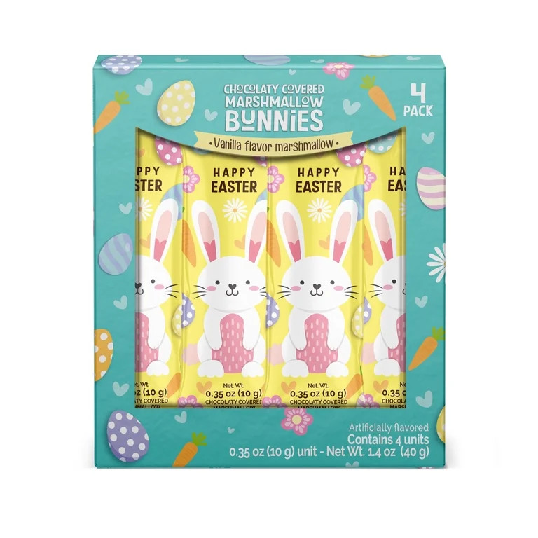 Cheery Chums Easter Bunny Chocolate Covered Marshmallow with Vanilla Flavor | Walmart (US)