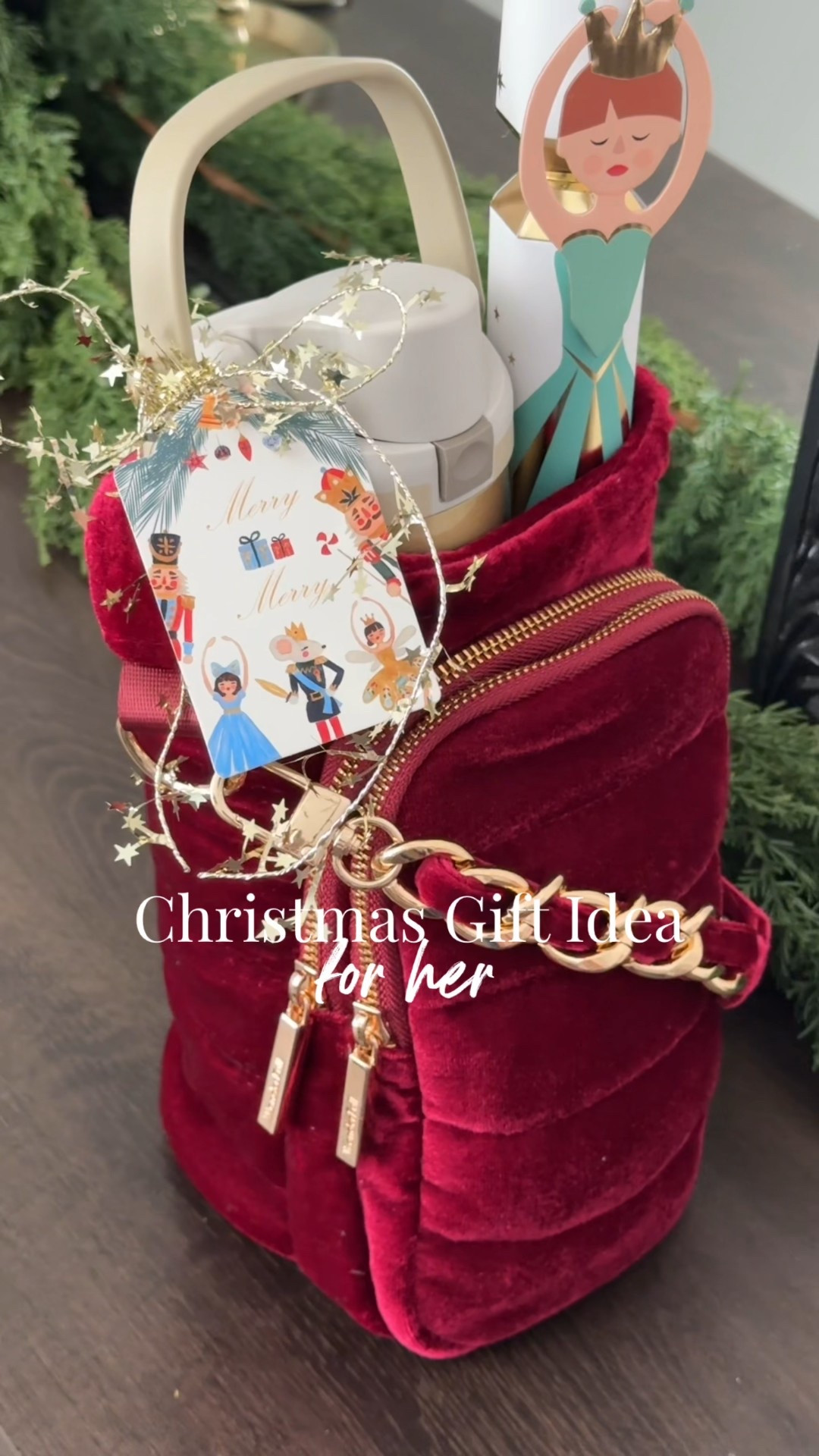 I don’t think I’ve seen a more stylish way to stay hydrated! 💦❄️
I LOVE this HydroBag from Wanderdull and it’s such a great gift to give this Christmas. I filled it with some fun holidays stocking stuffers and a chic gold water bottle. The bag is so pretty that it doesn’t even need a bow but, I added gold star ribbon and a festive gift tag. This bag carries all the essentials and perfect for staying hydrated all all long! LOVE this wine color in the velvet and it comes in a beautiful feee as well. 🎄🎁🎀

#LTKHoliday #LTKGiftGuide