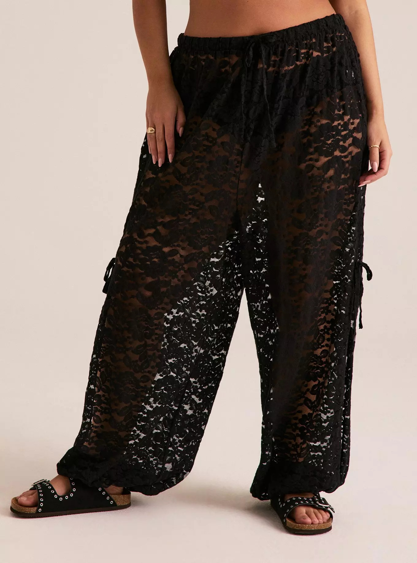 Festi Tie Detail Lace Jogger | Torrid (US & Canada)