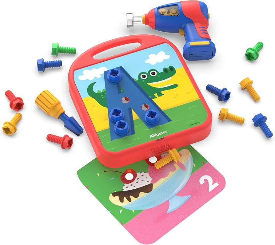 Educational Insights Design & Drill ABCs & 123s - Building Construction Toys for Toddlers, Kids T... | Amazon (US)