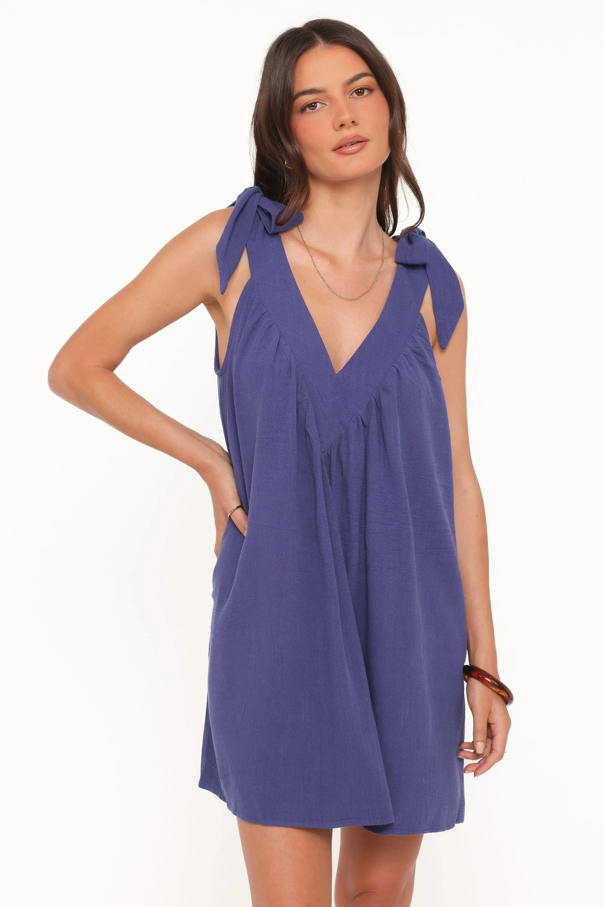 Trina Mini Dress - Navy | Petal & Pup (US)