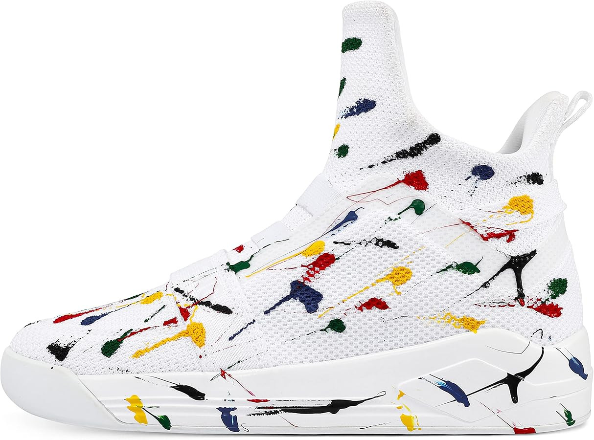 Soulsfeng High Top Running Shoes for Men Lightweight Breathable Mesh Walking Athletic Sneakers | Amazon (US)