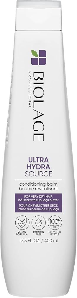 Biolage Ultra Hydra Source Conditioning Balm | Deep Hydrating Conditioner | Renews Hair’s Moist... | Amazon (US)