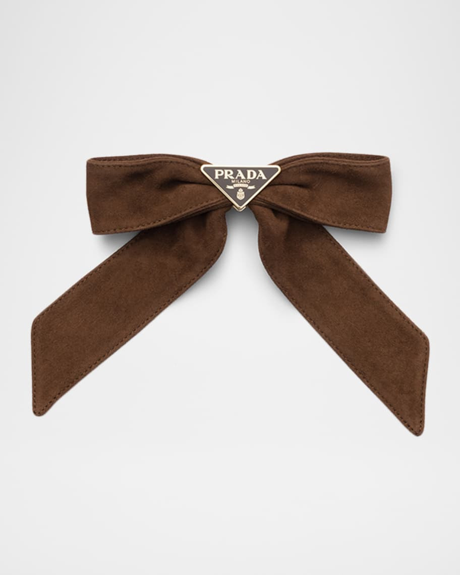 Suede Hair Bow | Neiman Marcus