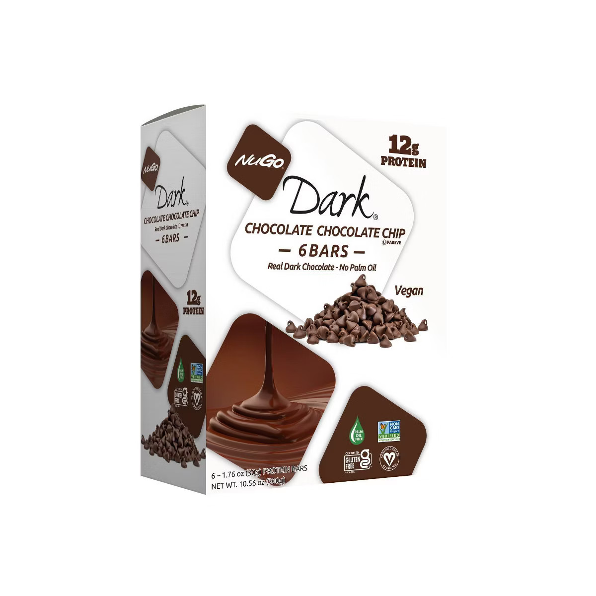 NuGo Nutrition Chocolate Chip Bars - 10.56oz/6ct | Target