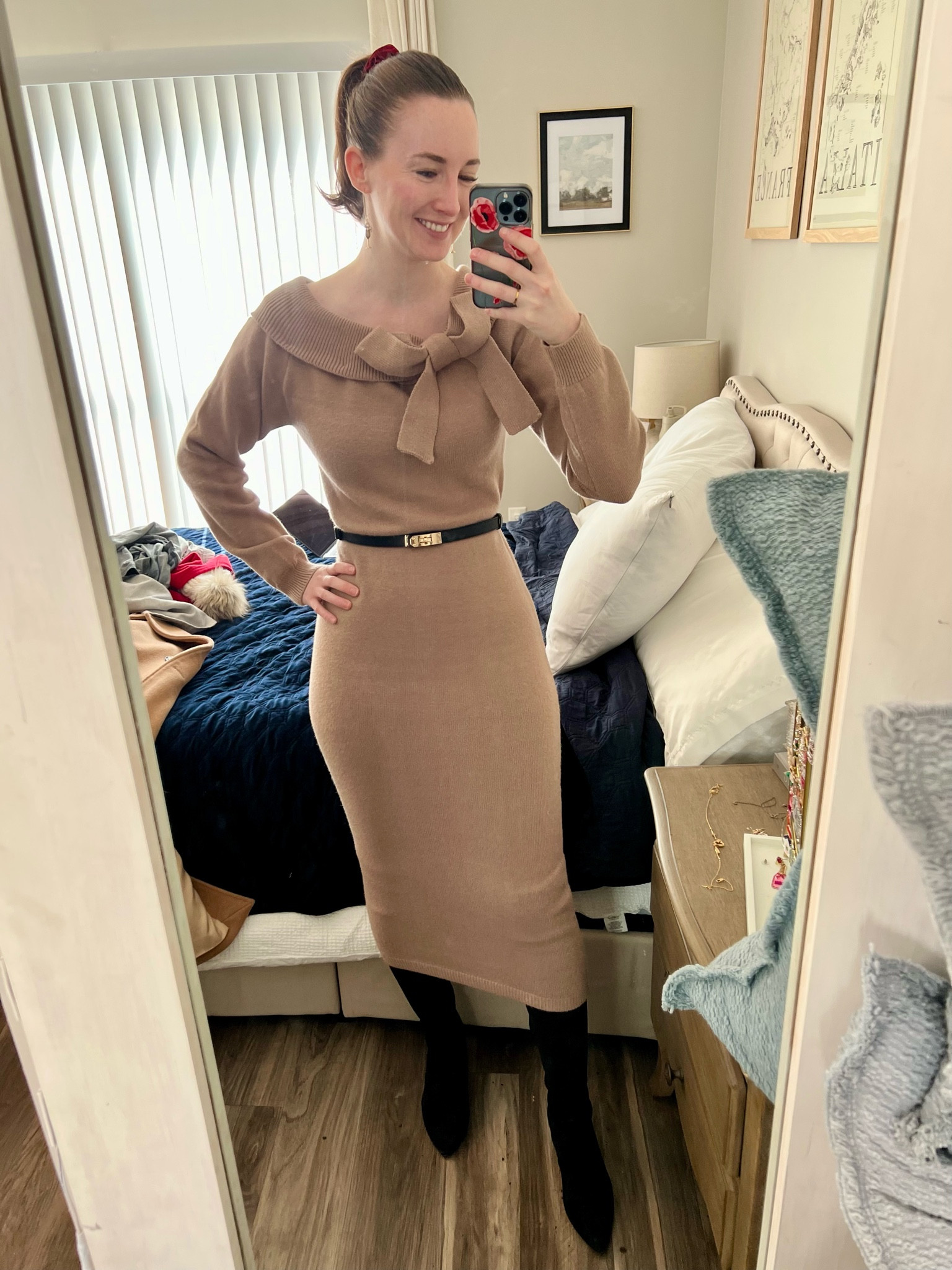 Wearing a small, fits tts. Boots run tts

Modest style, dress outfits, skirt outfits, modest fashion 

#LTKSeasonal #LTKFindsUnder50 #LTKSaleAlert