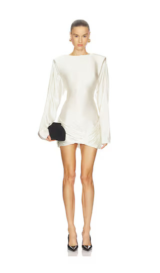 Marayla Mini Dress in Ivory | Revolve Clothing (Global)
