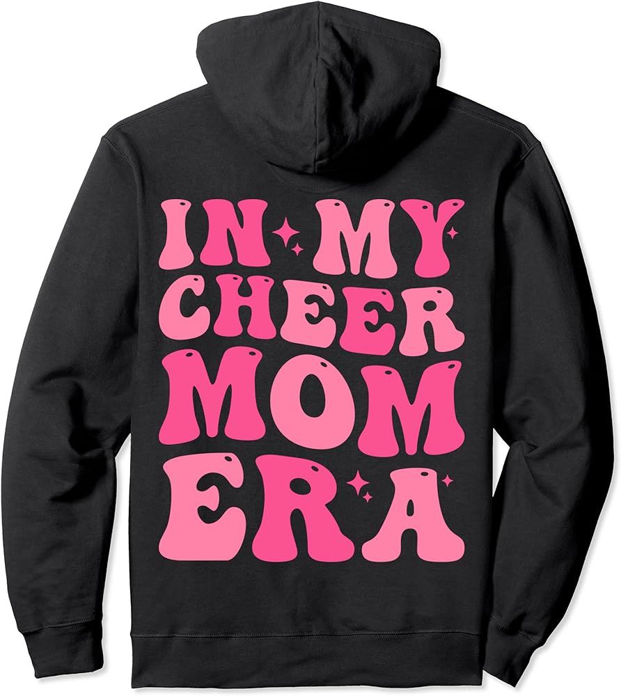 In My Cheer Mom Era Cheer & Football Mom (On Back) Pullover Hoodie | Amazon (US)