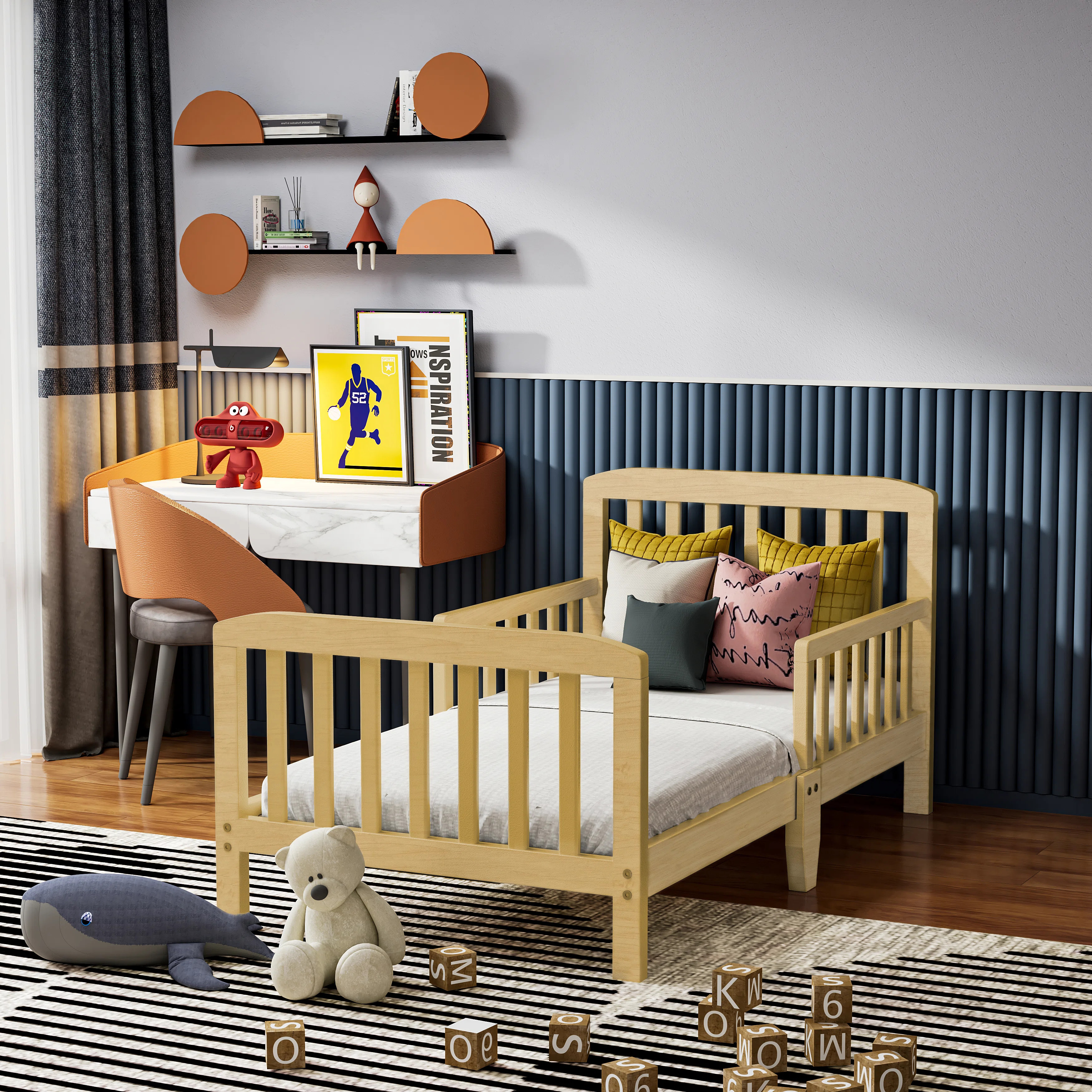 Hinman Toddler Solid Wood Bed by Harriet Bee | Wayfair North America