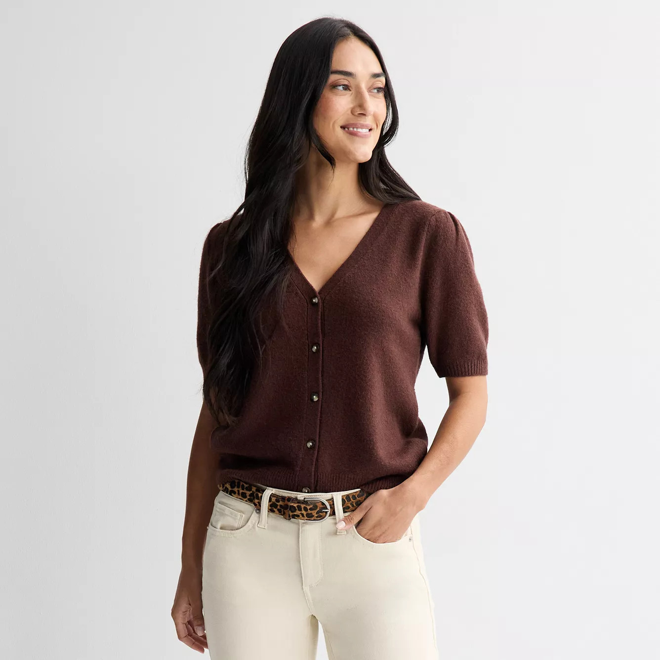 Women's Sonoma Goods For Life\u00ae Lightweight Short Sleeve Cardigan | Kohl's