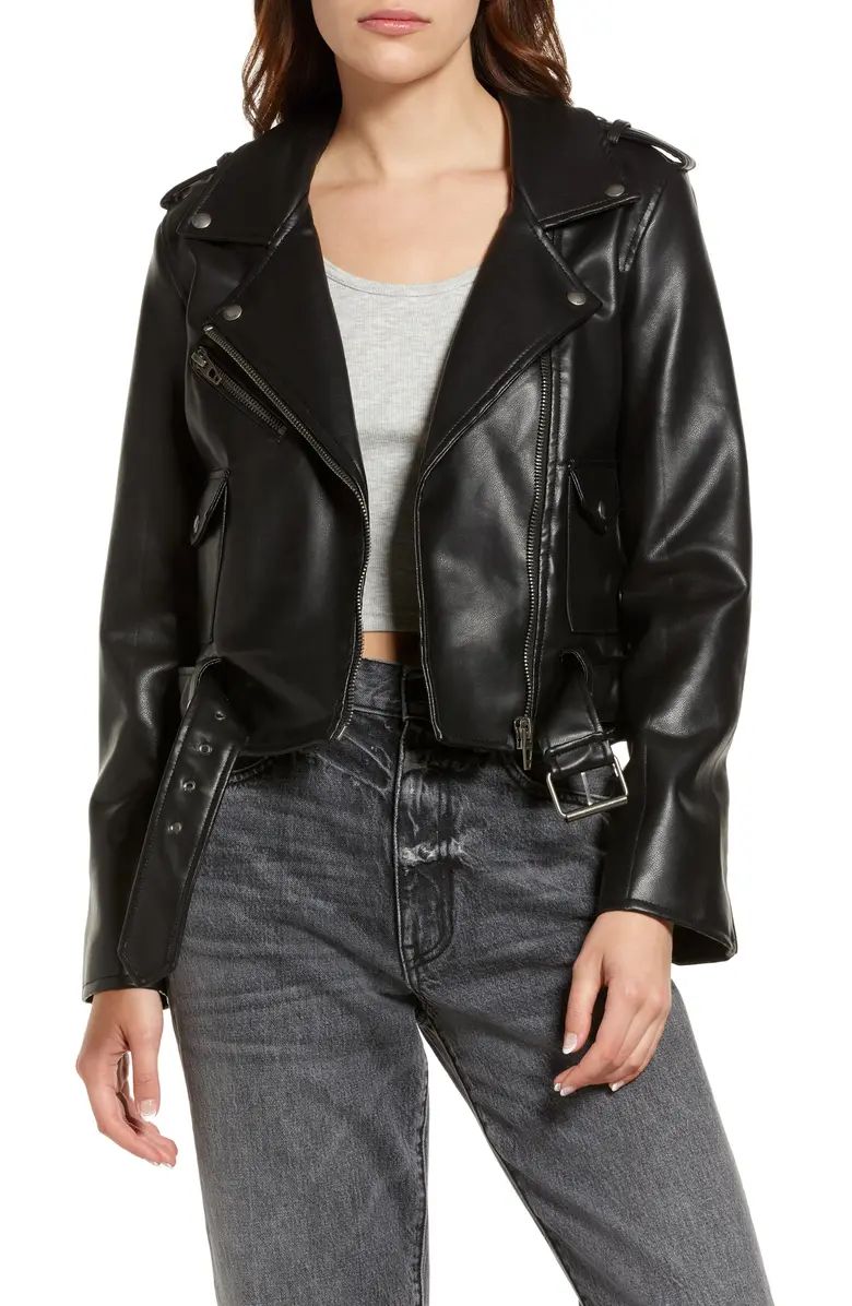 Faux Leather Moto Jacket | Nordstrom