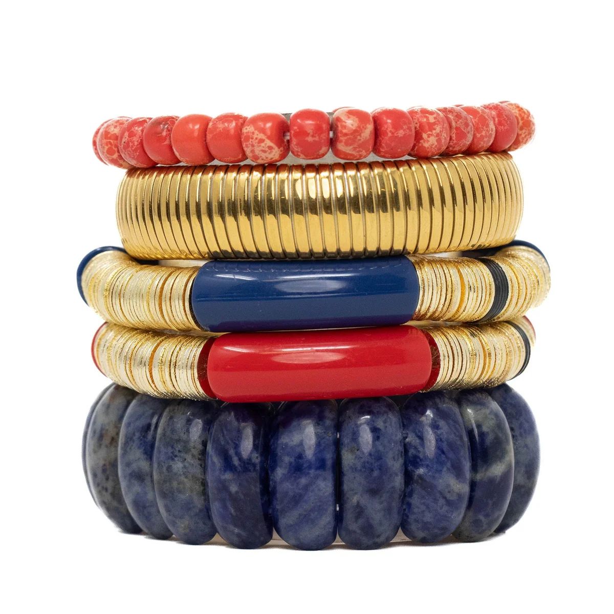 Red + Navy Stack | Allie + Bess