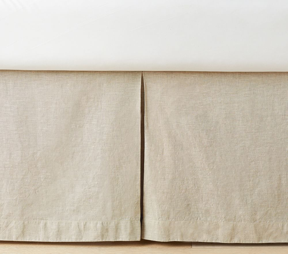 European Linen Crib Skirt | Pottery Barn Kids