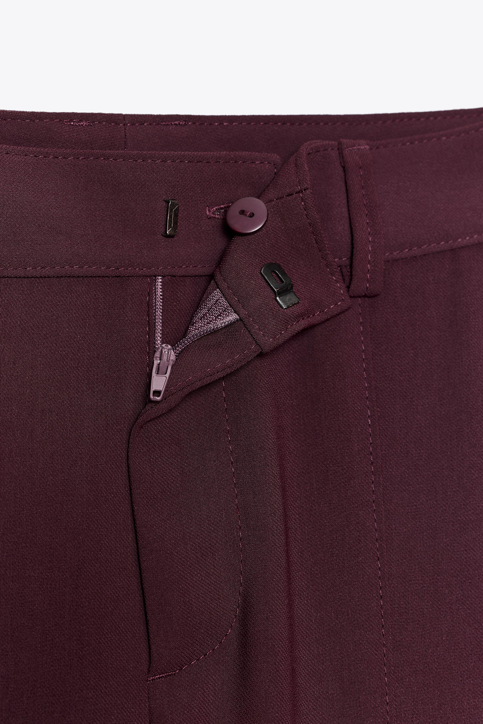 SEAMED STRAIGHT LEG PANTS | Zara US