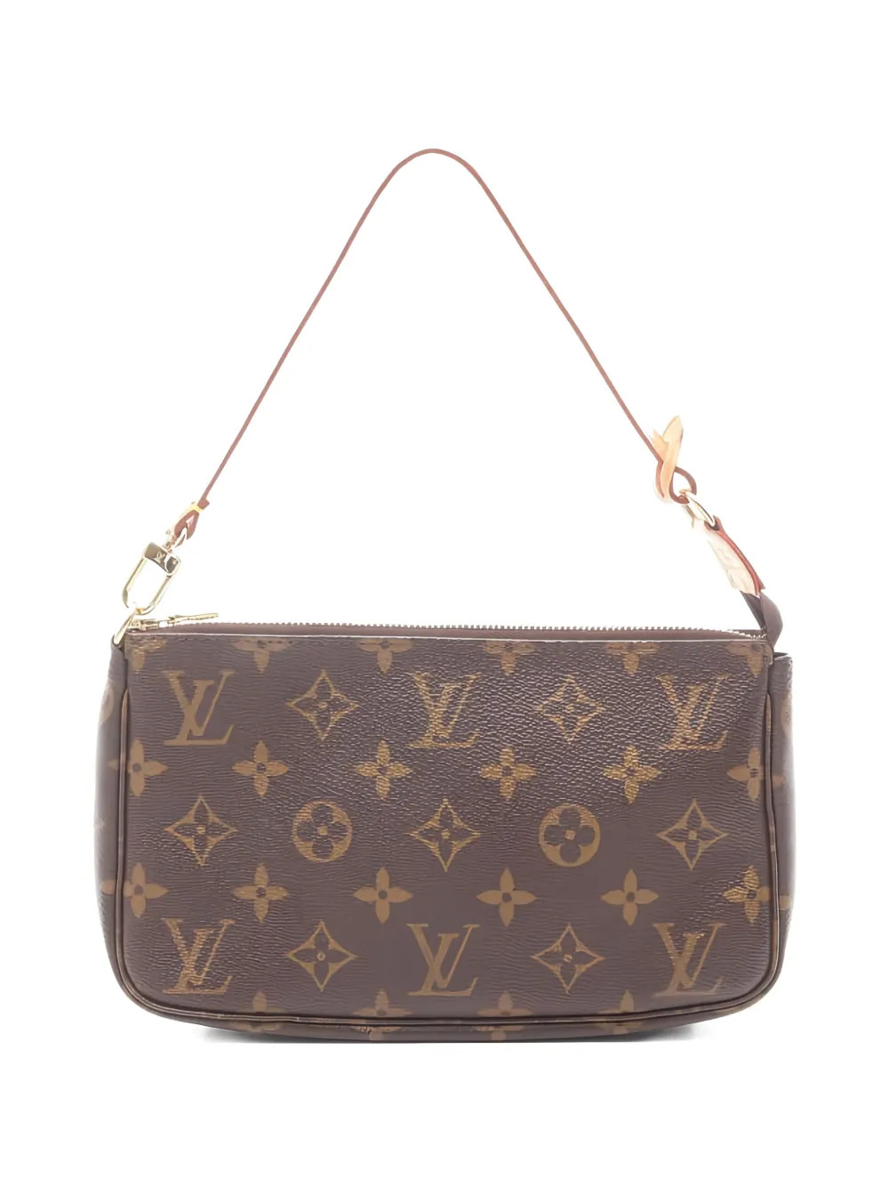 Louis Vuitton Pre-Owned 2000 Pochette Accessoires Monogram mini bag - Brown | Farfetch Global