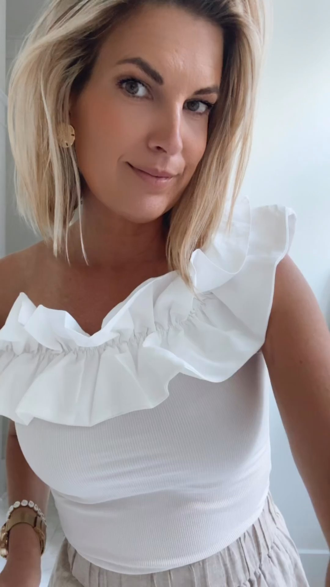 Cute Amazon date night top.  It’s very fitted in the bodice. You might consider going up if between sizes.

#LTKootd #LTKgrwm #LTKOver40
