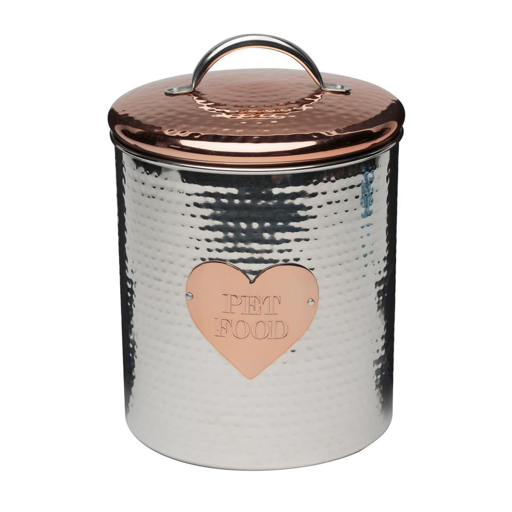 Amici Home Rosie 104 oz. Metal Pet Treats Canister | The Home Depot
