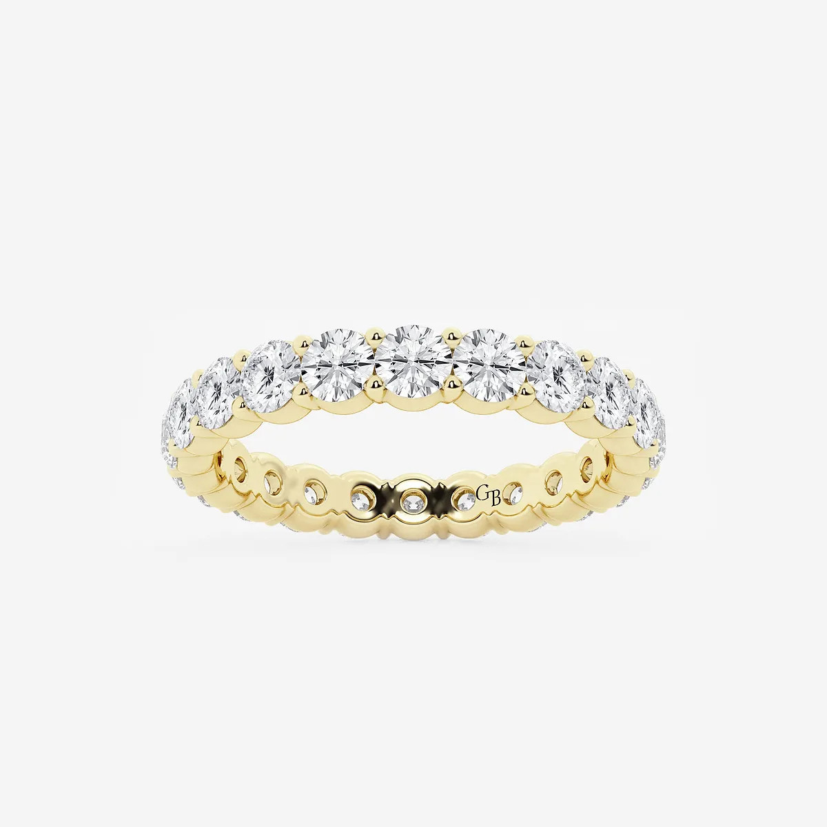 Paris 2 ctw Shared Prong Round Lab Grown Diamond Eternity Band - 3mm Width
					    
							
				... | Grown Brilliance